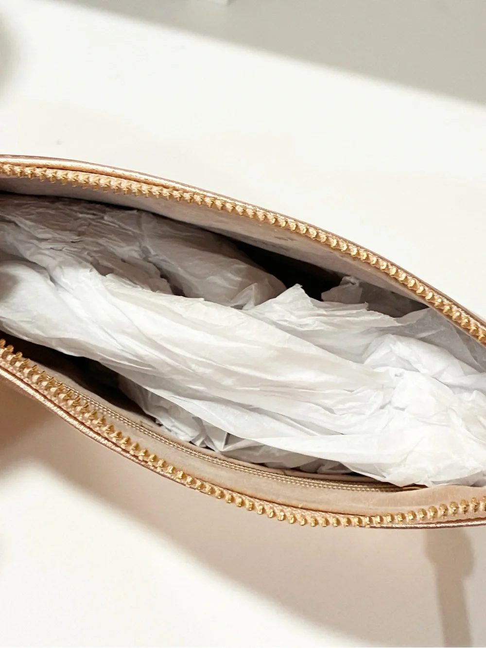 Brahmin Rose Gold Cosmetic Pouch Bag NEW